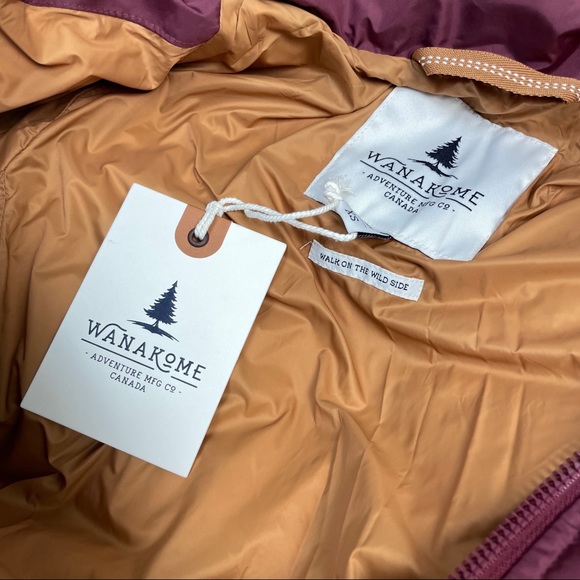 Wanakome Calypso Mulberry Long Down Parka Jacket - Picture 4 of 5